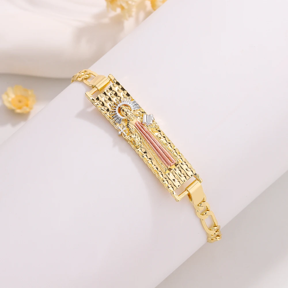 

Luck fashion hip-hop Catholic patron saint bracelet large, medium and small sizes suitable for children and adults party gifts