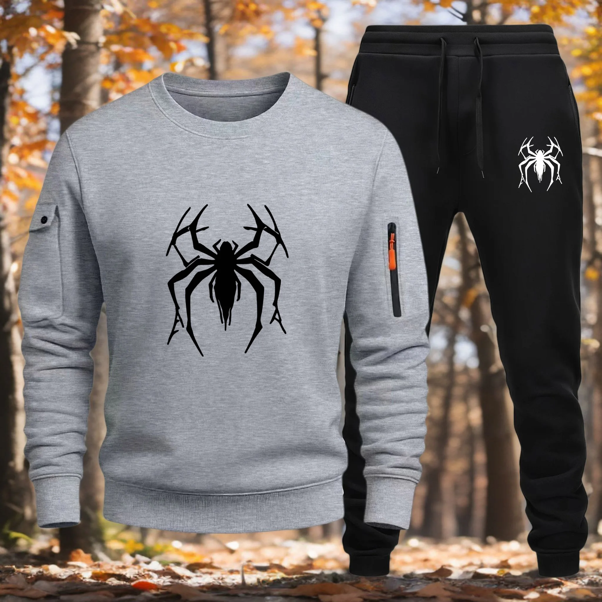 High Quality Men's Tracksuit Casual Jogging Men Versatile Sweatshirts Sweat Pants Fashion Comfort Daily Sports Simple Hoodie Set