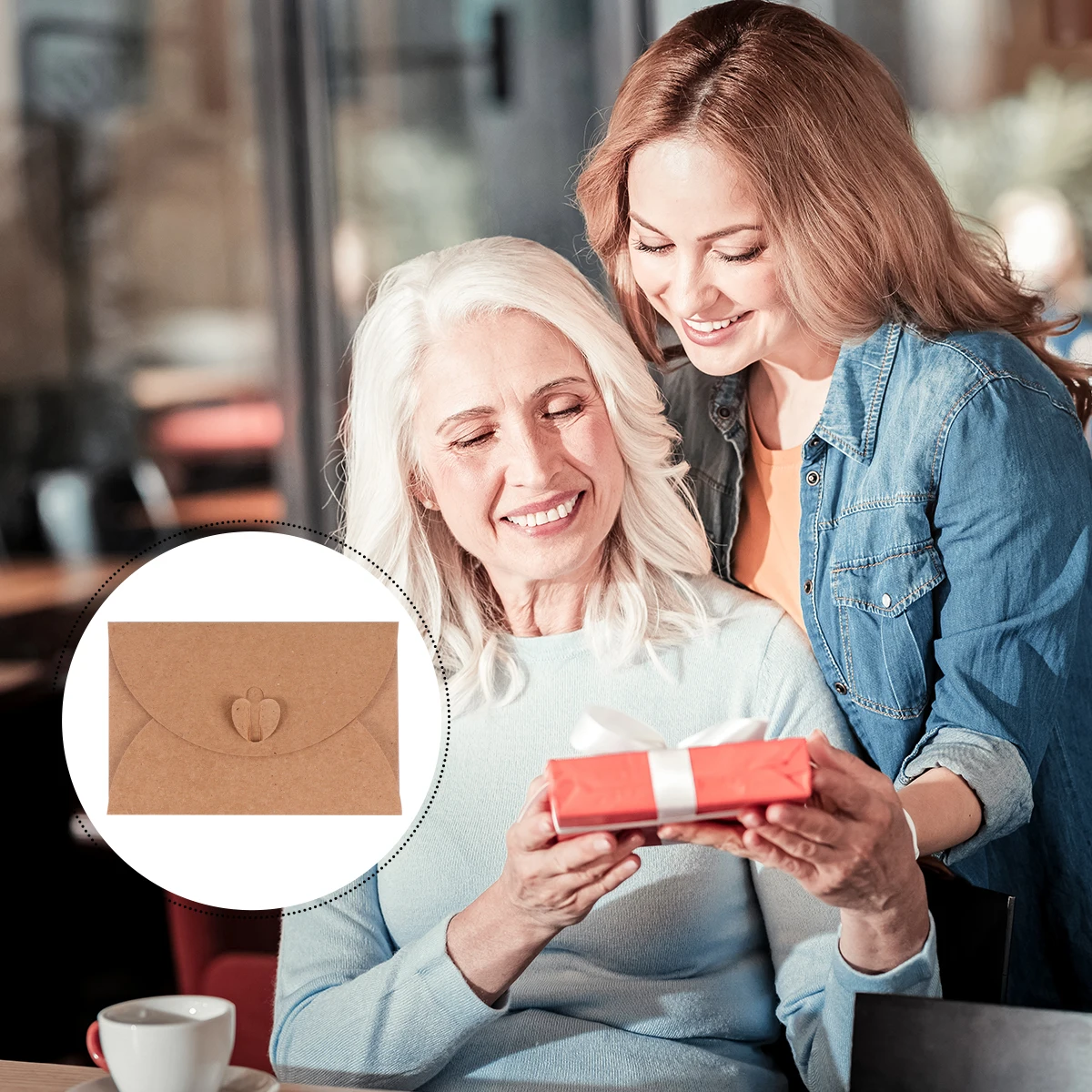 20 قطعة مغلفات ورق الكرافت المغلفات الحرفية لبطاقات دعوة حفلة عيد الميلاد عيد الشكر الذكرى براون تغليف الهدايا