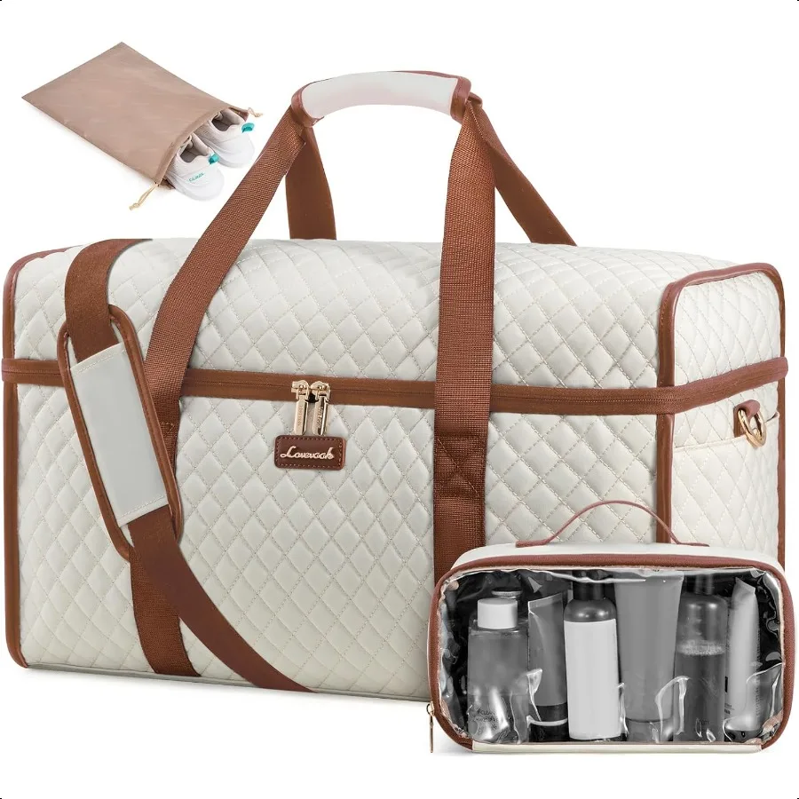 

LOVEVOOK Travel Duffle Bag Weekender Bags For Women Carry On Duffel Bags For Airplanes Overnight Bag With Toiletry Bag Hospital