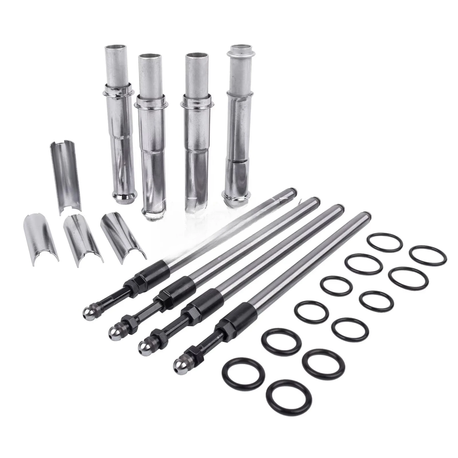 Glossy Adjustable Pushrods Cover Kit for Twin Cam Models 1999-2017 106-6051 0928-0023 493889 1066051 09280023