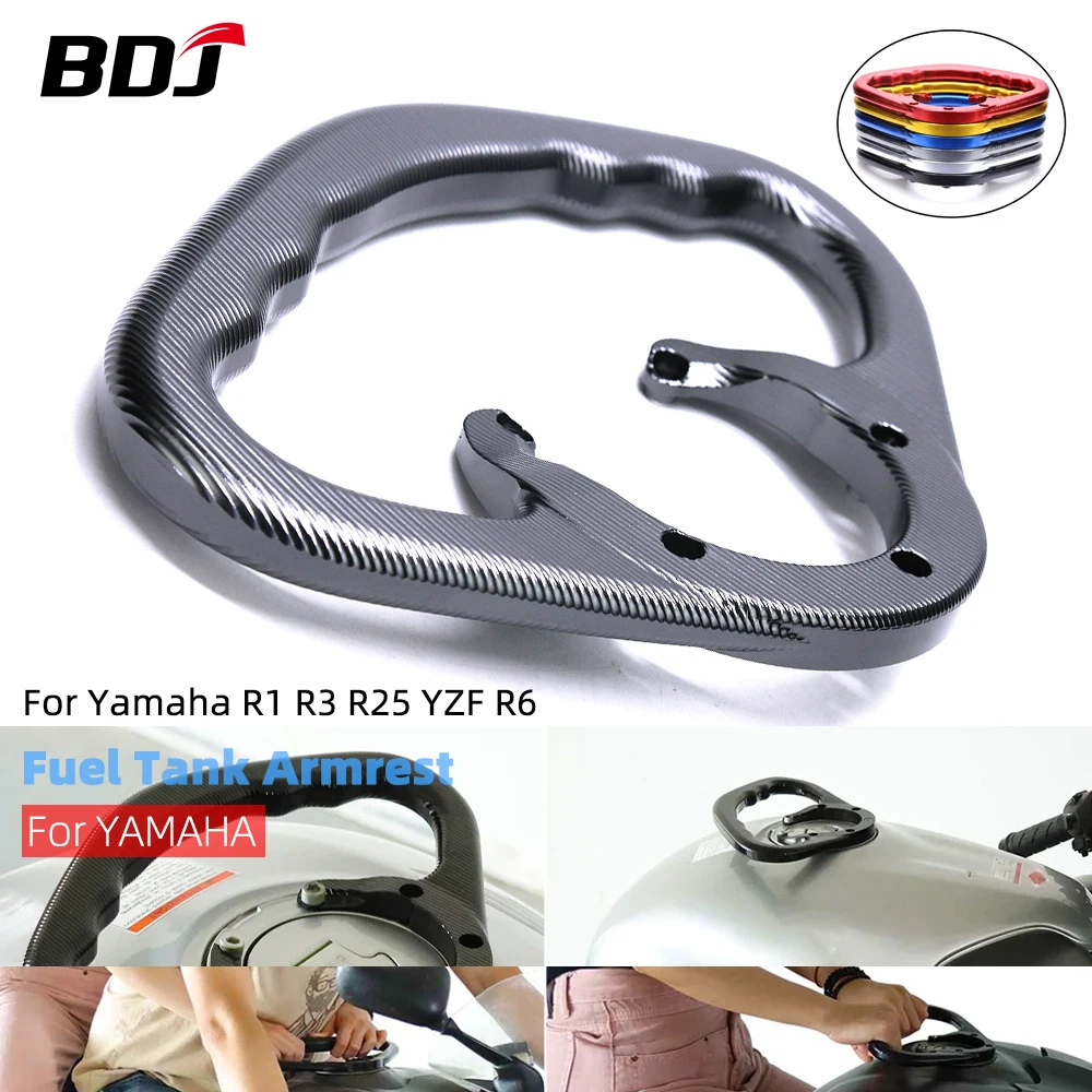 

BDJ Fuel Tank Armrest Motorcycle Passenger Fuel Tank Bracket Accessories For Yamaha R1 R3 R6 R25 MT03 MT07 MT09 R6 YZF