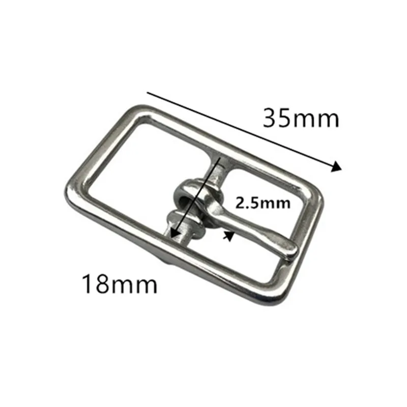 20pcs Stainless Steel Buckle Shoes Pin Buckles17mm Bag Strap Accessory 18mm