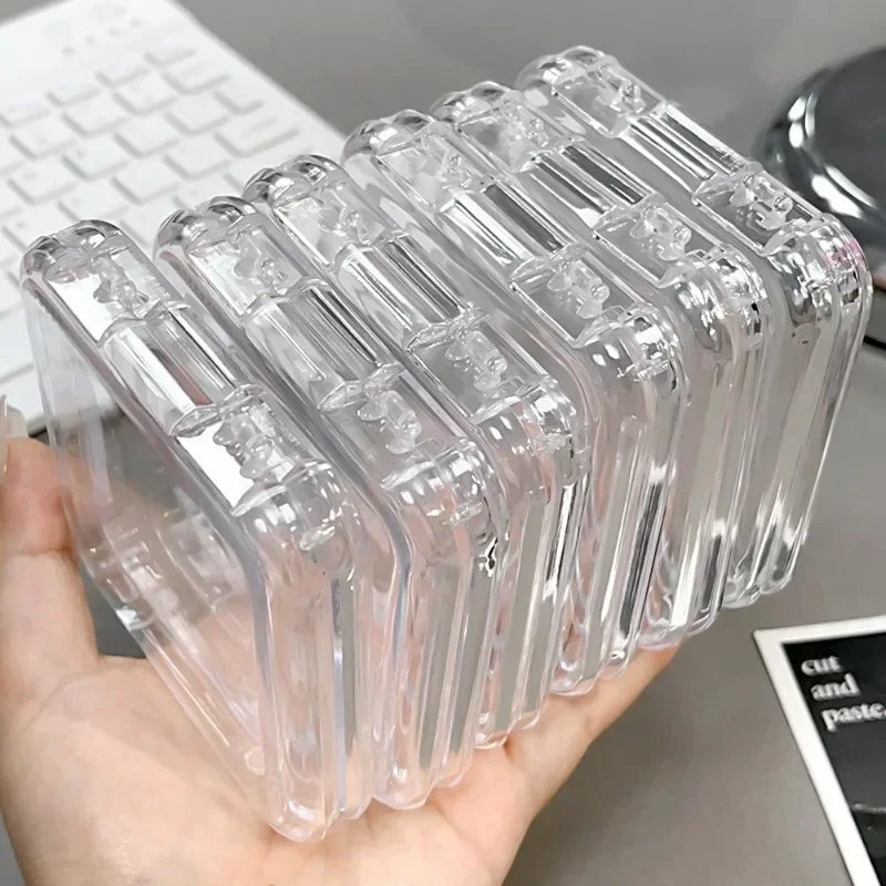 50/1Pcs Press-on Nail Storage Box Acrylic Transparent Container Jewelry Earring Rings Bracelet Boxes Nail Display Packaging Case