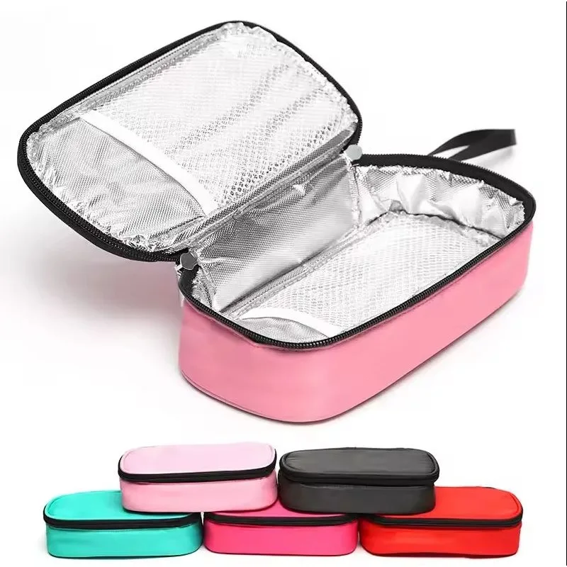 

Waterproof Thermal Insulated Medical Cooler First Aid Kit Portable Insulin Cooling Bag Diabetic Pocket Pill Protector No Gel