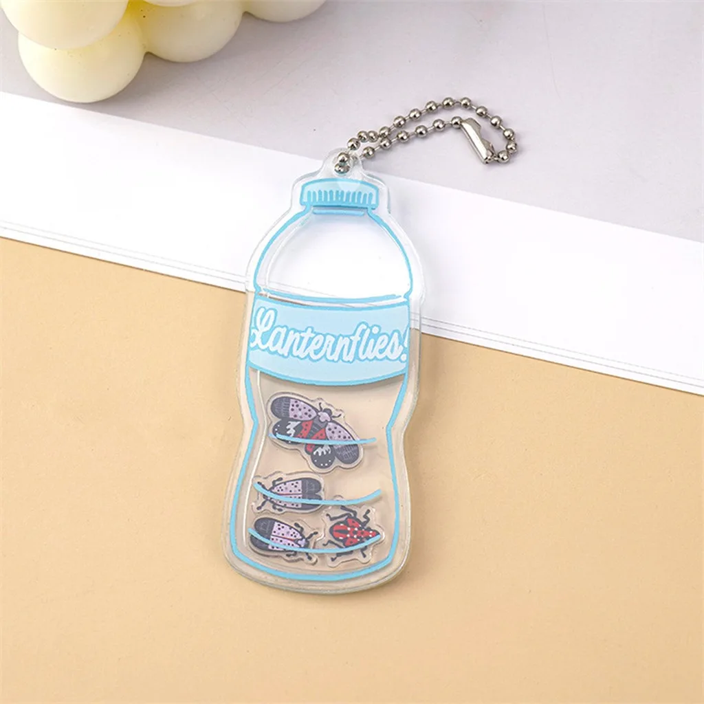Cute Cartoon Keychain Cute Keychain Pendant Acrylic Shaker Charm Transparent Acrylic Shaker Keychain For Daily Outfit Fashion