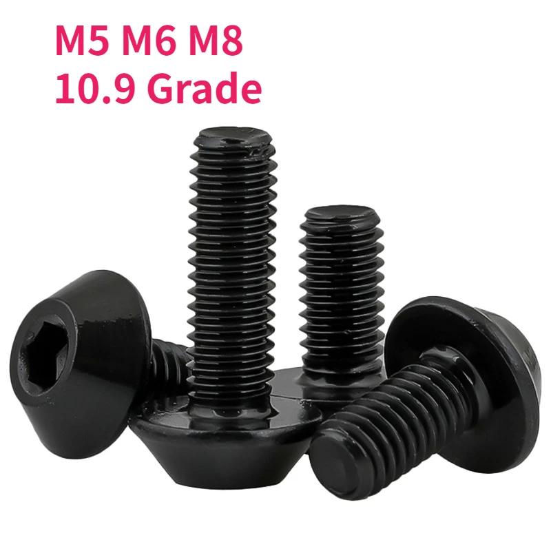 10/20/50/100pcs M5 M6 M8 10.9 Level High-strength Milling Cutter Screw Mushroom Screw Umbrella Screw