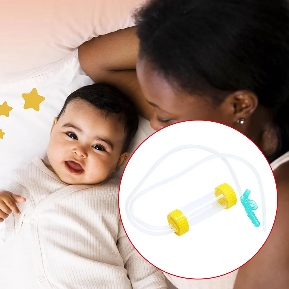 1-10pcs Disposable Medical Mucus Extractor Manual Nasal Aspirator With Suction Tube Quickly Gently Clear Stuffed Nose