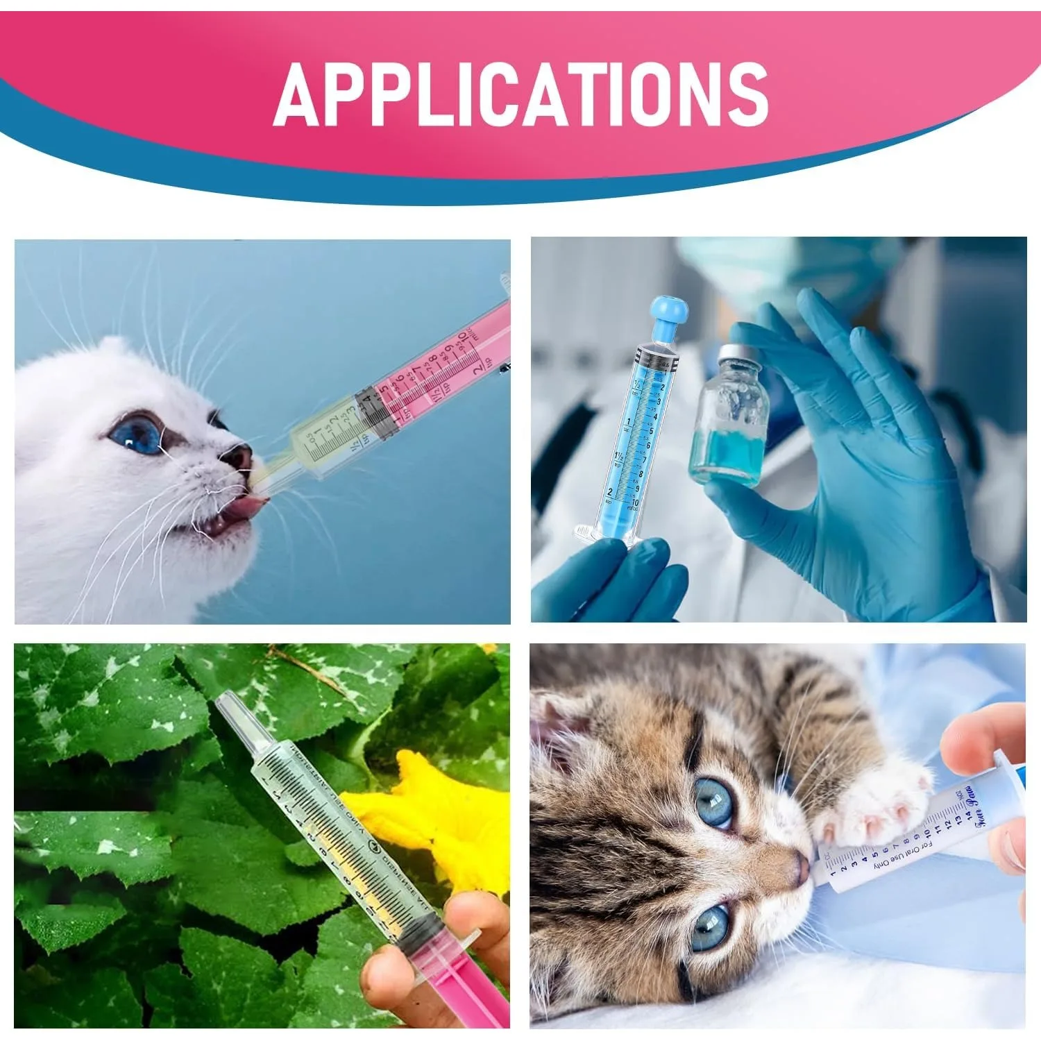 Seringas sem agulha de calibração cutie, 25 pacotes, 10ml, com tampas, ferramentas de recarga, transferência de líquido, embalagens cosméticas, alimentação de animais de estimação