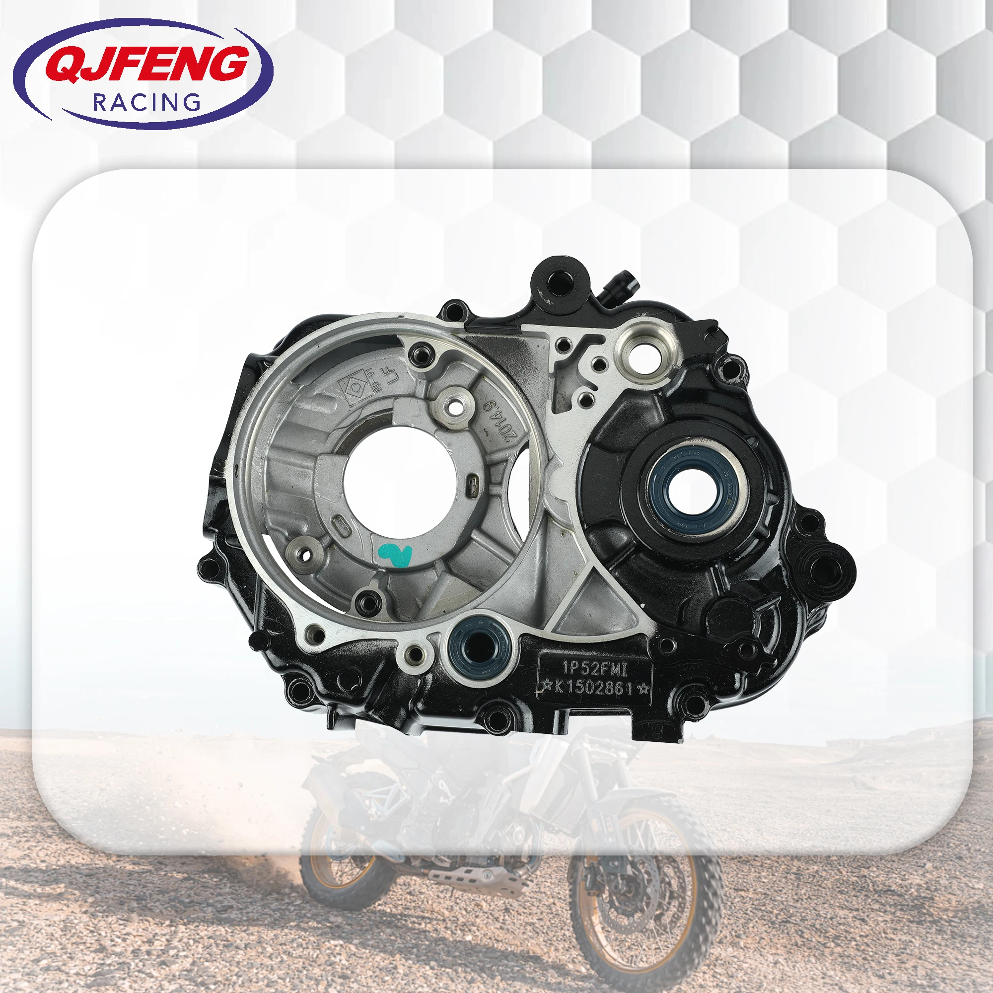 

Pitbike 125CC Engine Left CrankCase Cover with Bearing For Lifan 125 Horizontal Kick Starter Dirt Bike Crankshaft Accessories