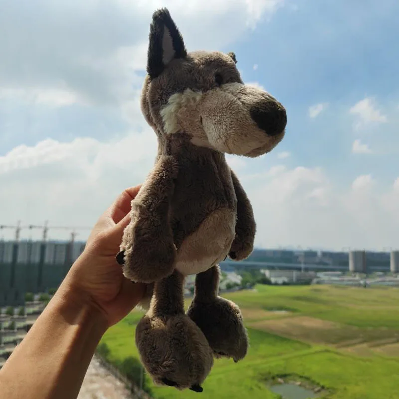 NICE Wolf Woody Kissen Forest Friends Plush Toy Stuffed Doll Cartoon Animal Model Dad Mom Bedtime Story Boy Girl Birthday Gift