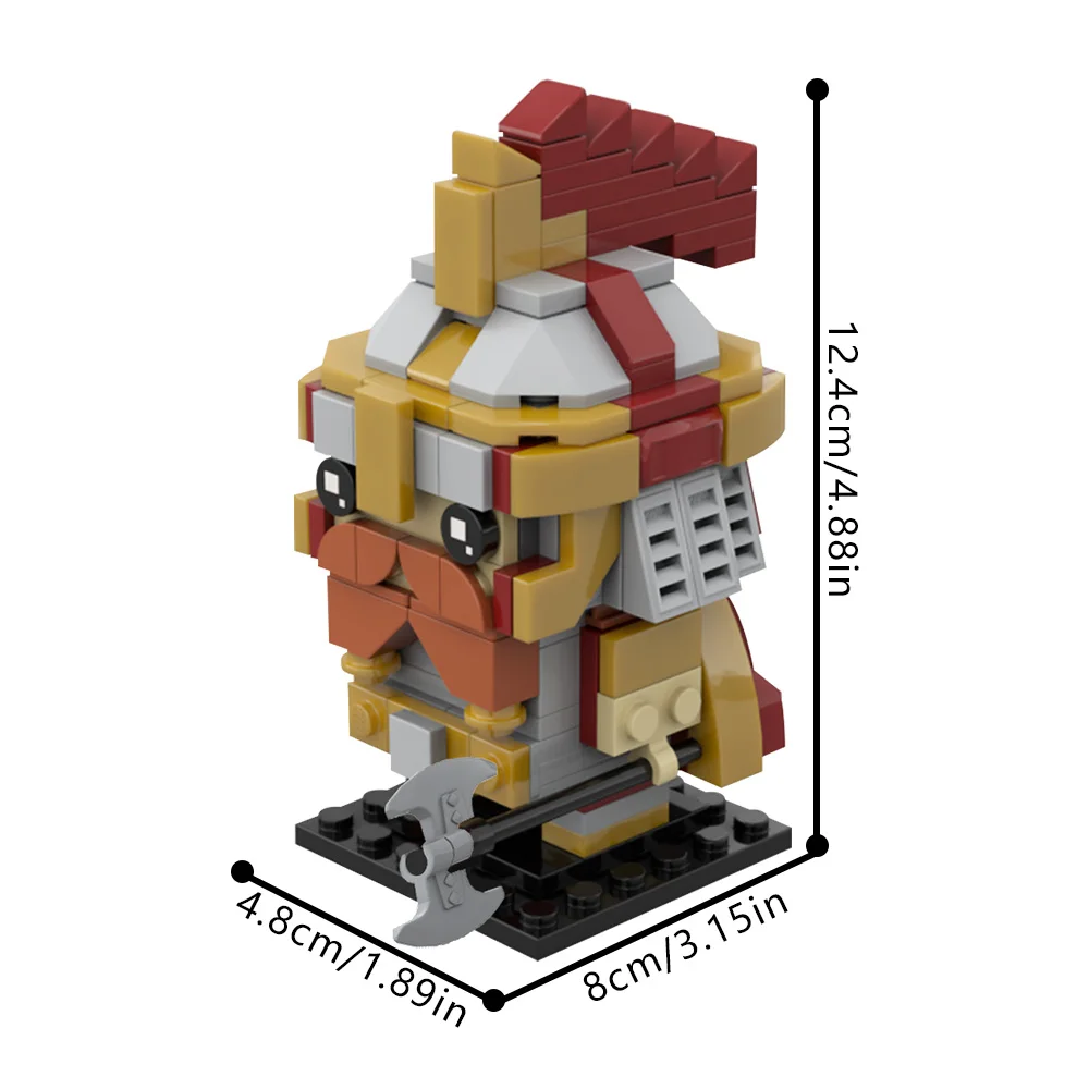 MOC DainS IronfootS Brickhead اللبنات نموذج The Ringss فيلم عمل شخصيات الطوب لتقوم بها بنفسك تجميعها لعبة الأطفال هدية