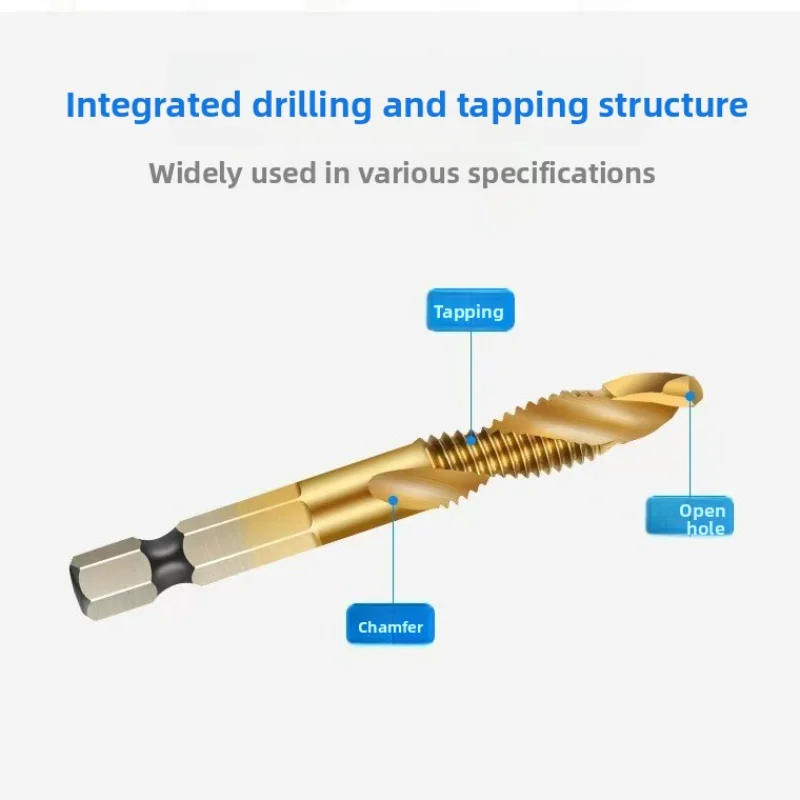 Punzonatura e maschiatura Trapano autofilettante integrato a doppio scopo, trapano autofilettante essenziale per l'installazione e la lavorazione