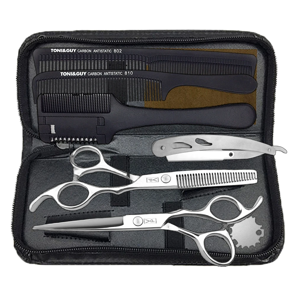 VP Hairdressing Scissors 5.5 6.0Inch Set 440C Japan Professional Barber Scissors Hairdresser Cutting Hair Thinning Salon Tools