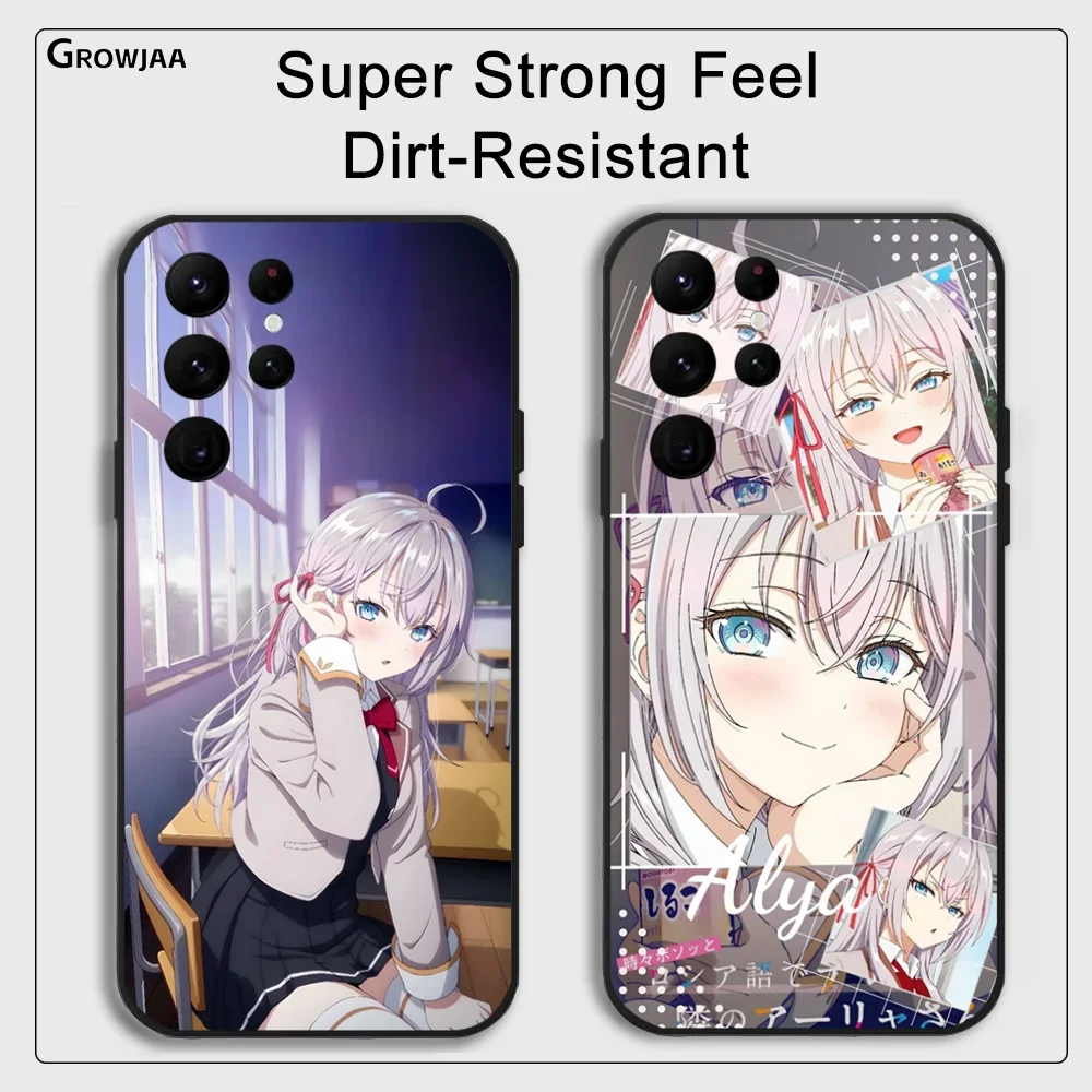 

Kawaii Anime Girl A-Alya Phone Case for Samsung Galaxy S24 Ultra S22 S23 Ultra S21 S20 5G Protective Silicone TPU Funda