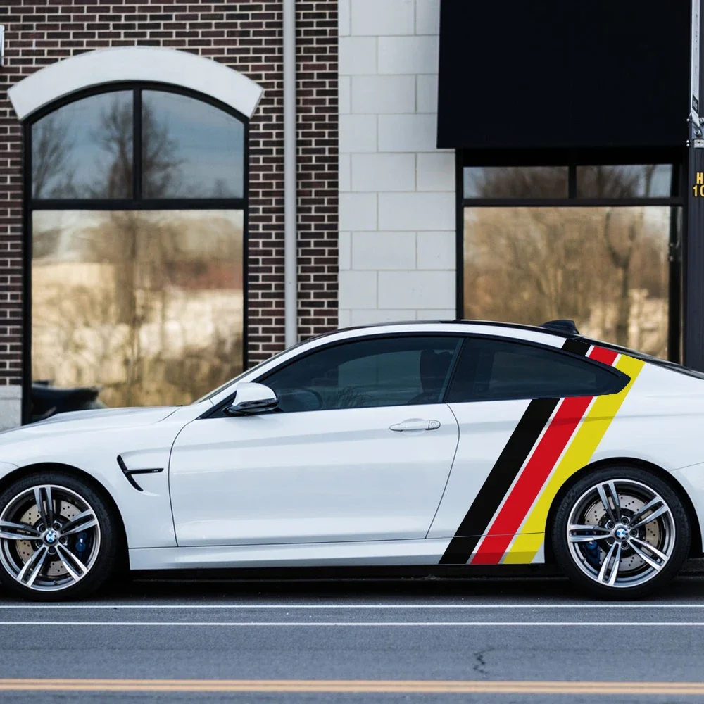 

2Pcs Tricolor Car Side Racing Stripes Style Stickers For BMW 3 Series 325i 330i M340 M3 Vinyl Film Decal Auto Tuning Accessories