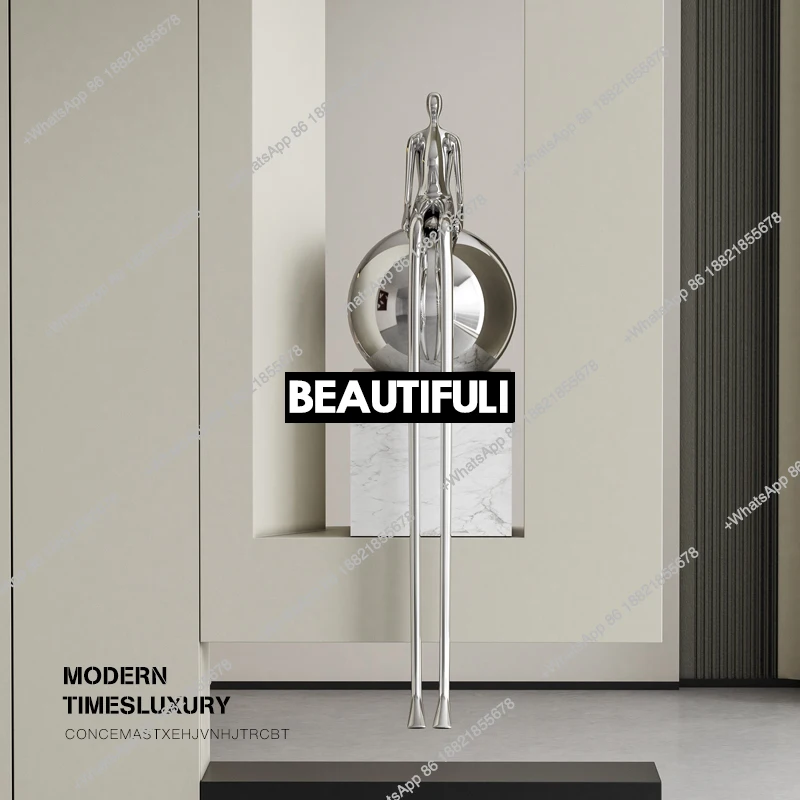 

Modern simple sitting figure large ornament living room entrance art sculpture decoration