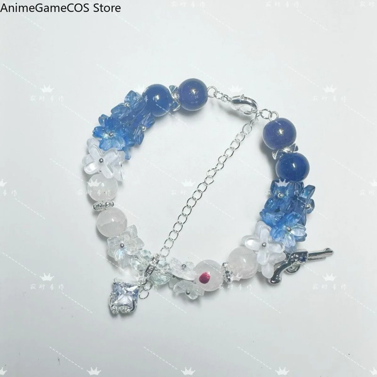 Anime Genshin Impact Alyosha Handmade Bracelet Original Handchain Phone Chain Keychain Pendant Cosplay Birthday Gift Xmas view 5