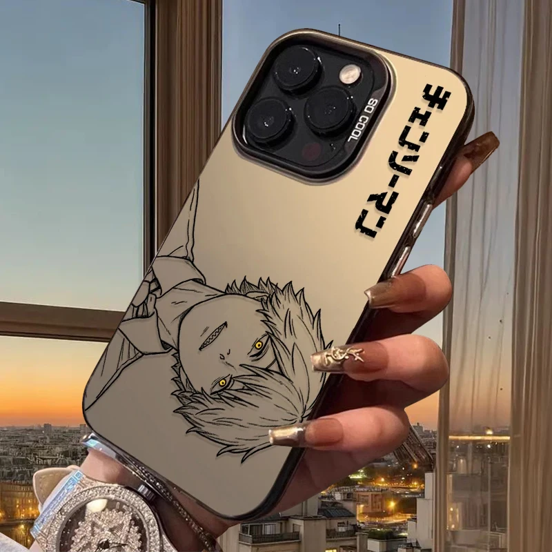 Funda Acrílica Esmerilada con Diseño de C-Chainsaw Man en Blanco y Negro para Xiaomi Redmi Note 15 15C 14 Plus 14C 13 5G 13C 12 4G Turbo 5 4 Pro