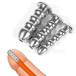 New Hollow Stainless Steel Urethral Sound Dilator Penis Plug Insert Stimulation Catheter Beads Male Masturbator Sex Toys For Men