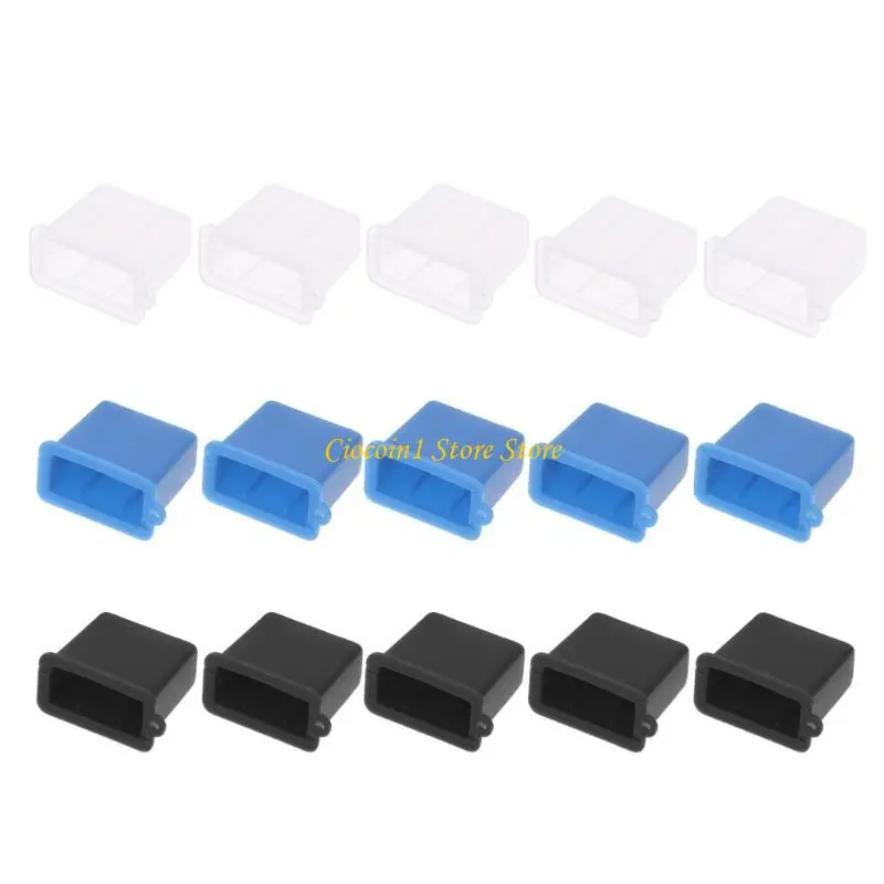 

A3PC USB Charging Port Type A Dust Plug Charging Port 5 pcs Plastic Covers Set of 5