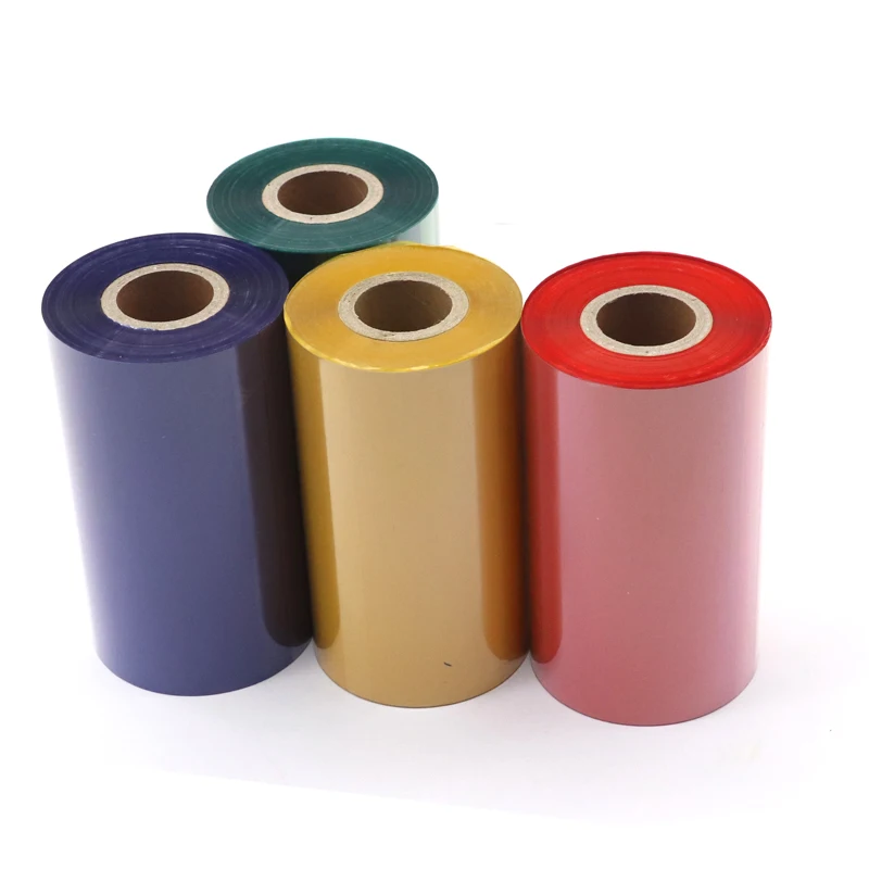 Red 110mm×300m Color Barcode Printing Thermal Transfer Ribbons Wax110mm 300m red blue green Yellow white