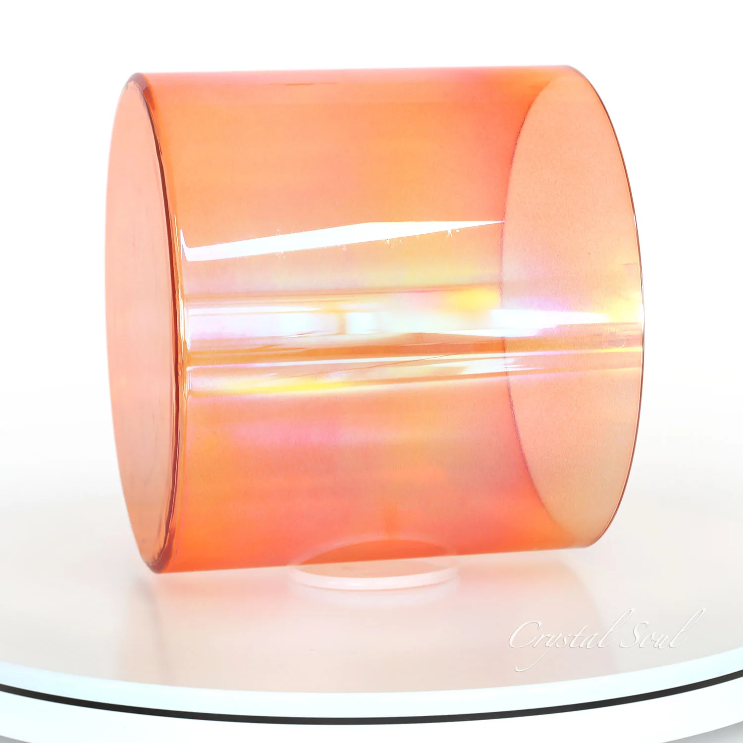 Hooqu كريستال الروح شفافة جرس الموسيقى الكيمياء واضح الكوارتز 432 هرتز شفاء التأمل مع حقيبة مجانية شقرا مجموعة