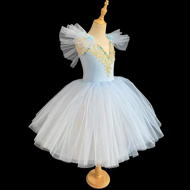 Sommer Tanz Kleid Mädchen Kostüm Party Mutter Kinder Kleidung Vestidos Frau Ballett Trikot Tutu Familie Passenden Outfits Ballerine