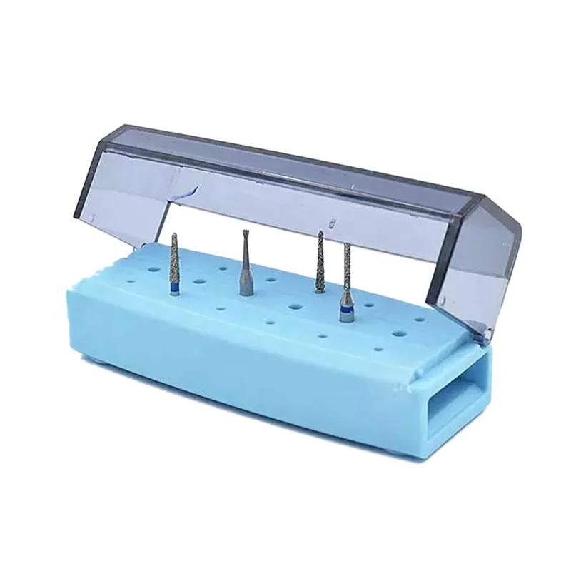 Dental Plastic Organizer Burs Holder Disinfection Box Dentistry Strawberries Drill Bits Odontologia Sterilization Storage Case