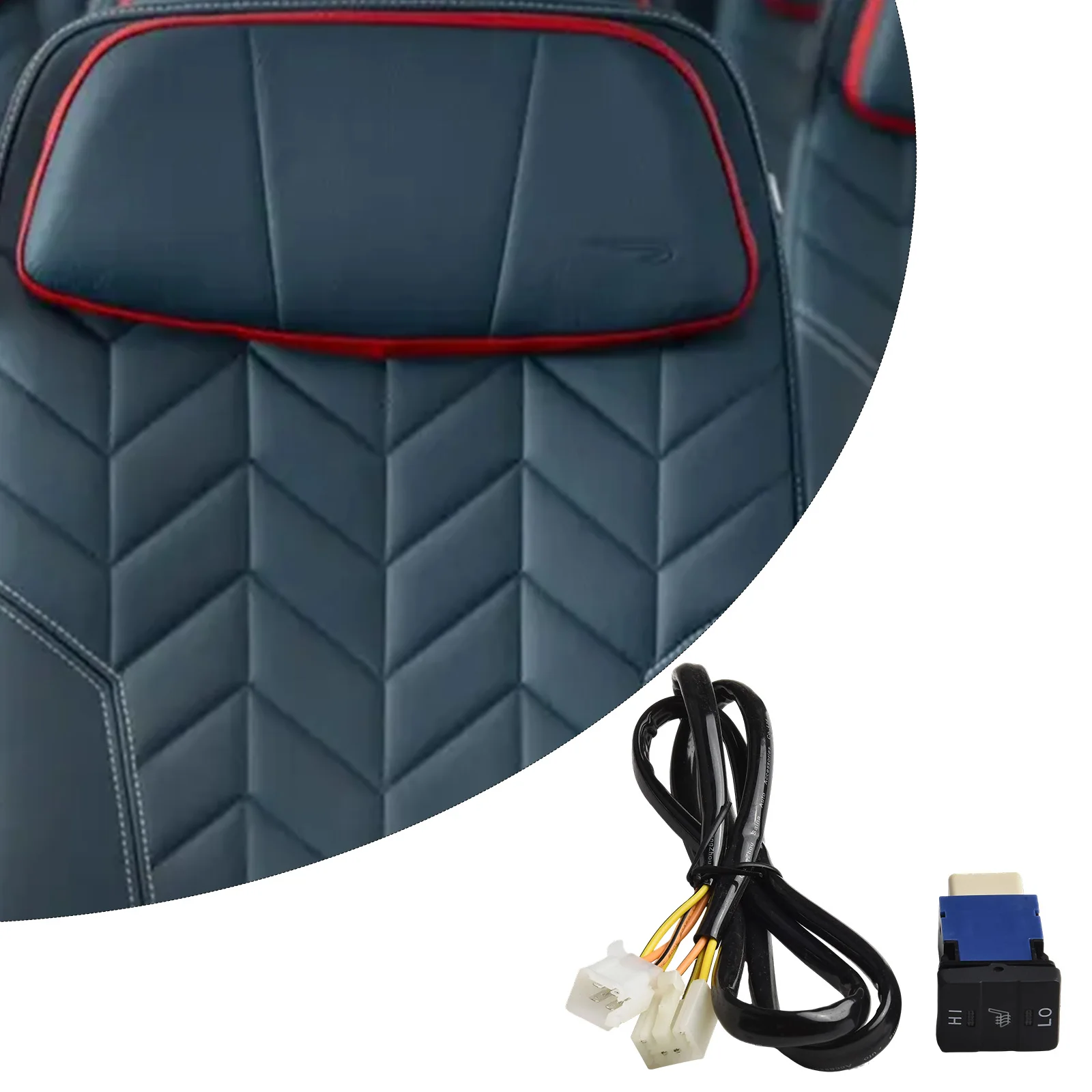 Vehicle Dashboard Upgrade Seat Heating Switch Vehicle Accessory ABS And PVC Materials Complete Installation Package