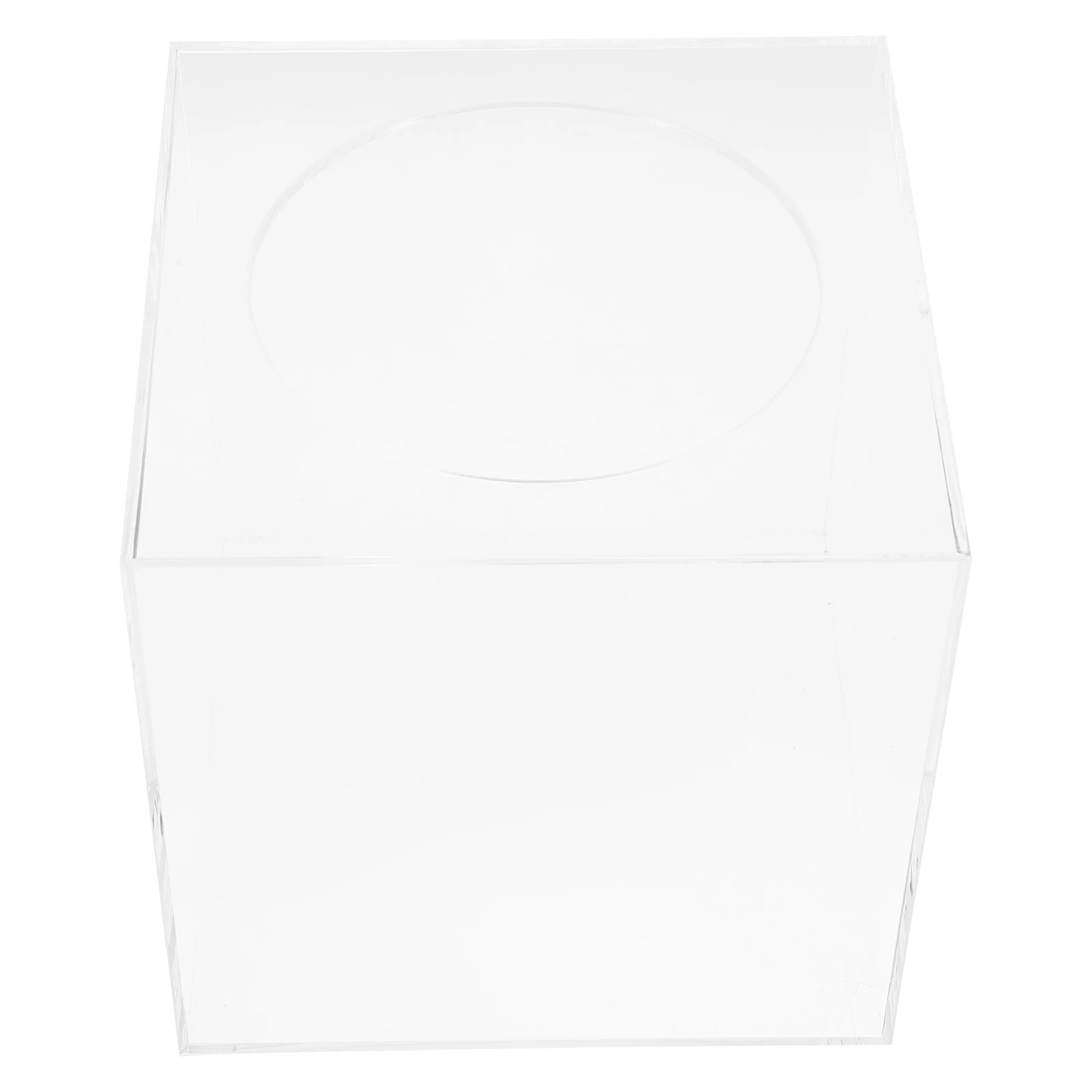 

15x15x15cm Acrylic Lottery Box Fully Transparent Raffle Accessory Multi-function Donation Box Office Meeting Party Gathering
