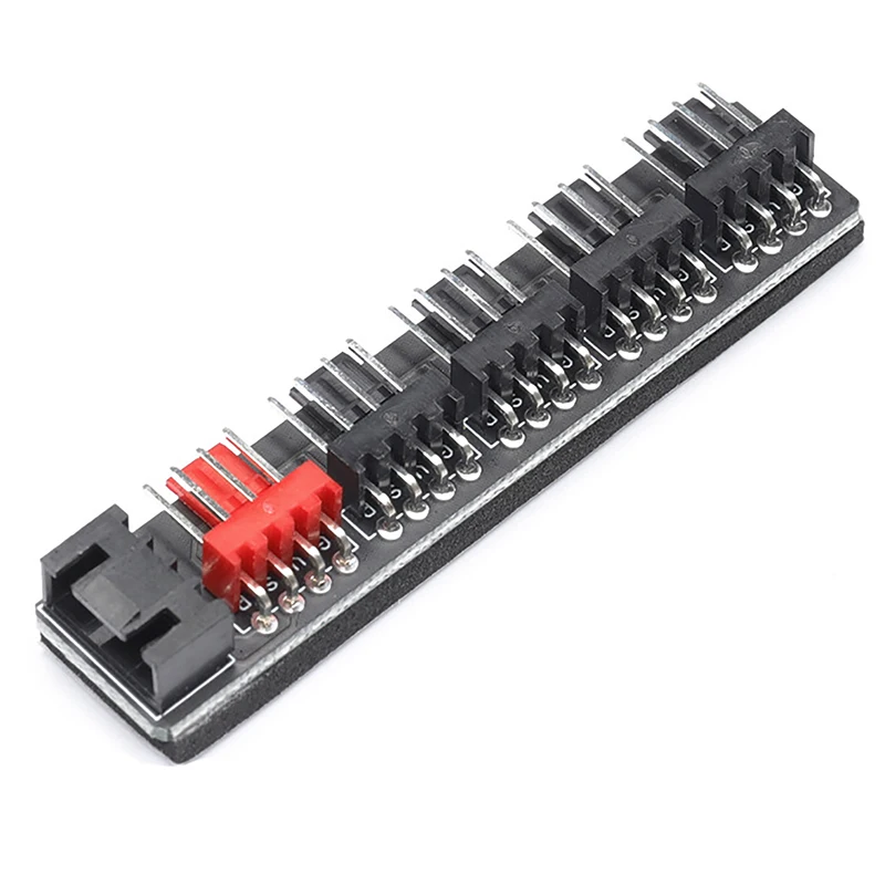 5 Port PC Fan Hub Splitter Speed Controller Adapter For 4 Pin PWM Cooler Cooling Fan Computer Cables Connectors Accessories