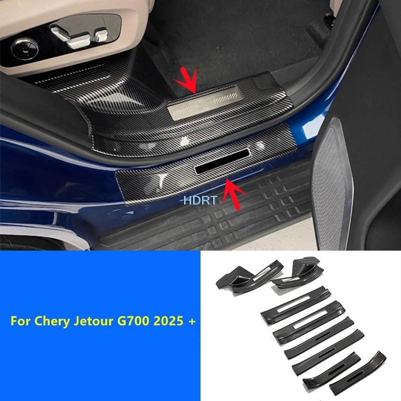 

Для Chery Jetour G700 2025 + накладка на порог автомобиля, педаль приветствия, задняя защита багажника, накладка на порог, аксессуары