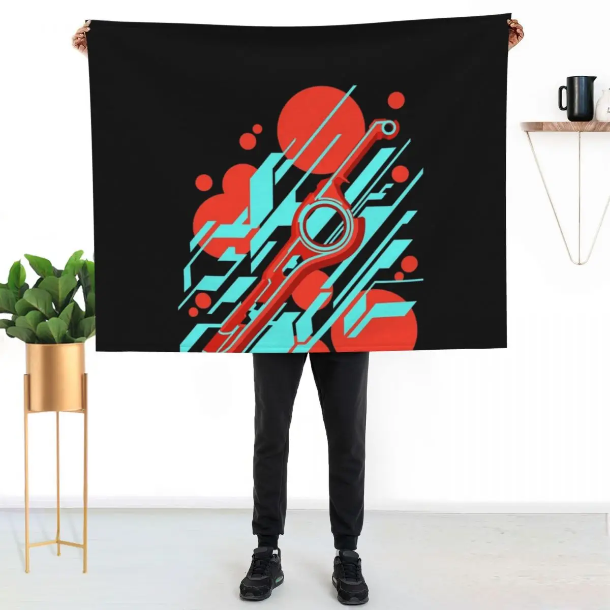 

Monado abstract Throw Blanket Cozy Warm Blanket for Bed Room Decor