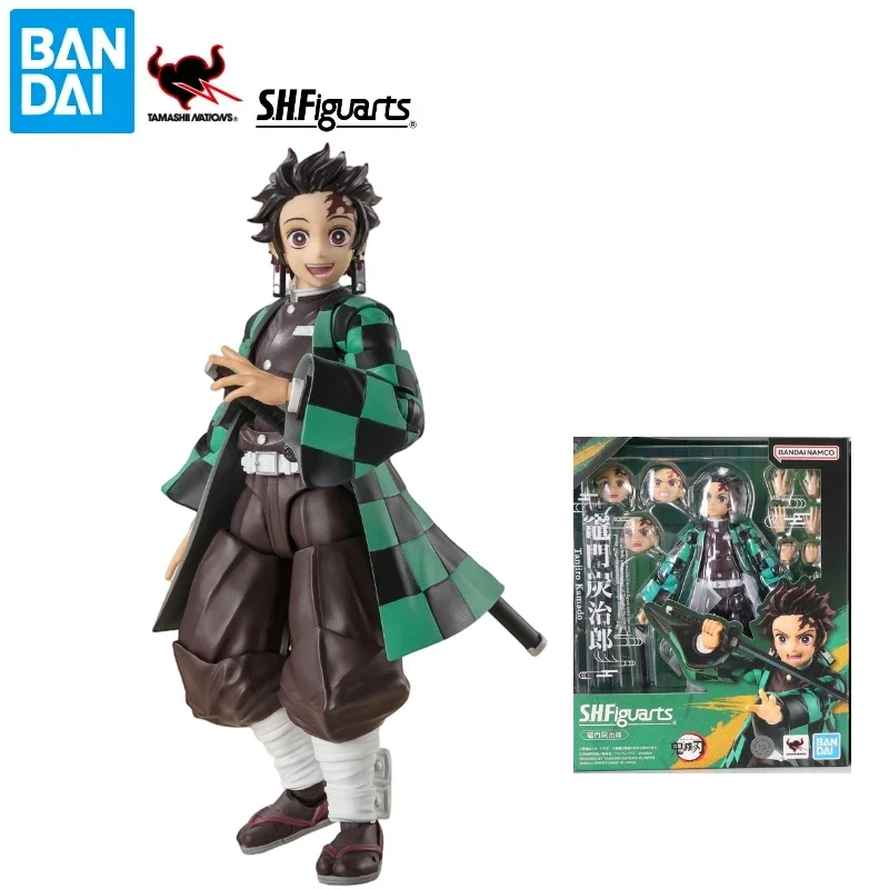 In Stock Brand New Genuine Bandai SHF Demon Slayer Series Tanjiro Kamado - Movable Figure Collectible Doll Gift