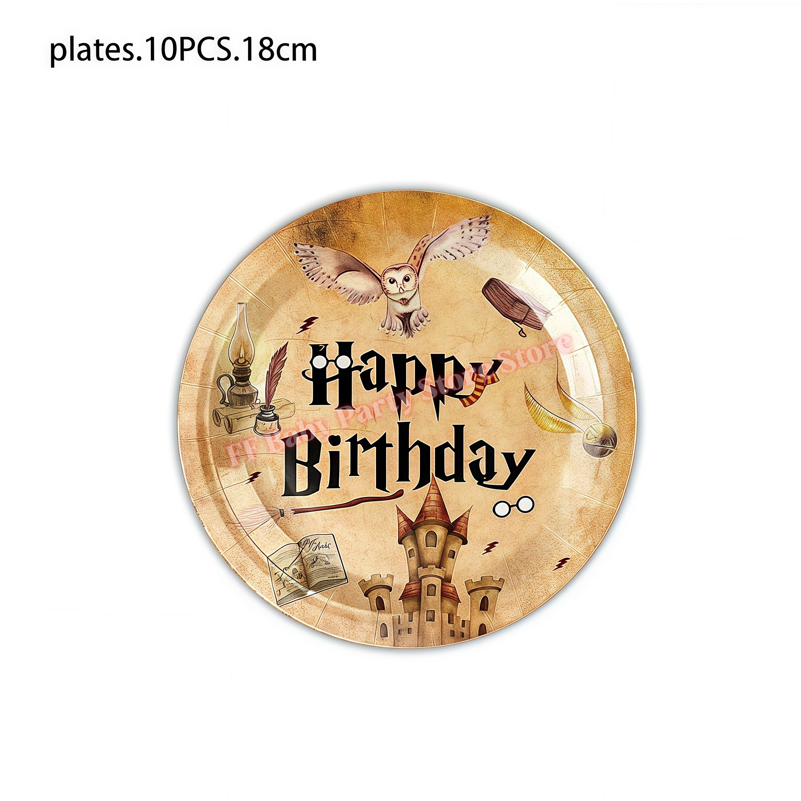 Academy Magics Geburtstagsparty-Dekoration, Harry-Potter-Motiv, Ballon, Teller, Becher, Serviette, Kindergeschenk, Babyparty-Zubehör, Event-Artikel, Souvenir – Detail 4
