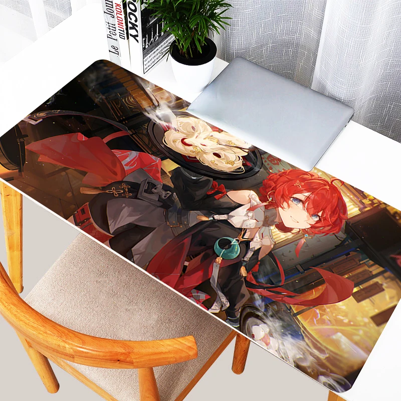 

Danjin Wuthering Waves Mouse Pad PC Kawaii Gamer Cabinet Desk Mat Large Anime Girl Keyboard Rug Laptop Gaming Mousepad Table Mat