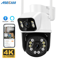 New 8MP 4K PTZ Wifi Camera Dual Lens with Dual Screen Ai Human Detect Auto Tracking Outdoor Surveillance Camera iCSee