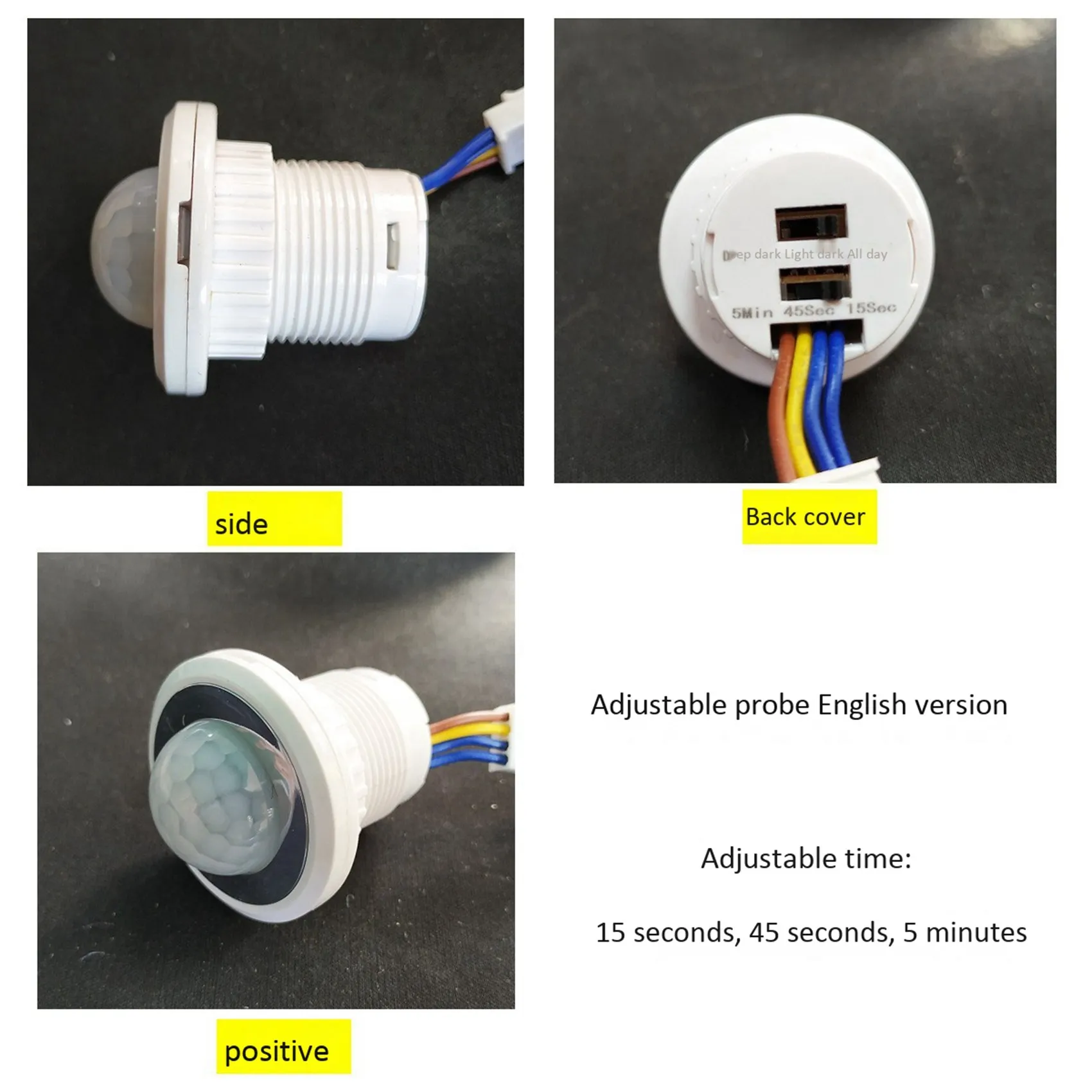 BNVN-2X Mini PIR Infrared Motion Sensor Detection 220V Adjustable Time Infrared Automatic LED Light Witch