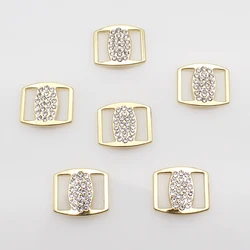 ZMASEY New Fashion 10*15mm eight characters Buckles 10pcs/lot Metal Buckles for Wedding Belt Craft Ribbon Accesories Decoration