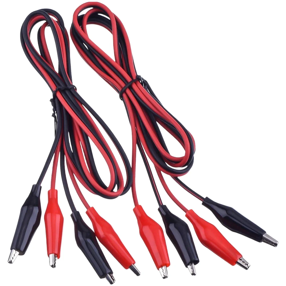 Heavy Duty For Alligator Clip Test Connectors For Large Current With 1m Cable For Automotive And Industrial Applications