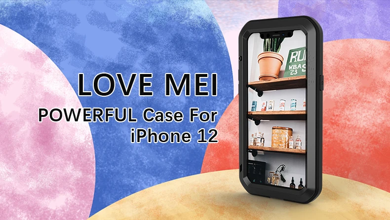 LOVE MEI Case For iphone 12 11 Pro XS Max XR X 6 7 8 Plus Cover For Apple iphone 12 Mini Heavy Duty Waterproof Metal Armor case