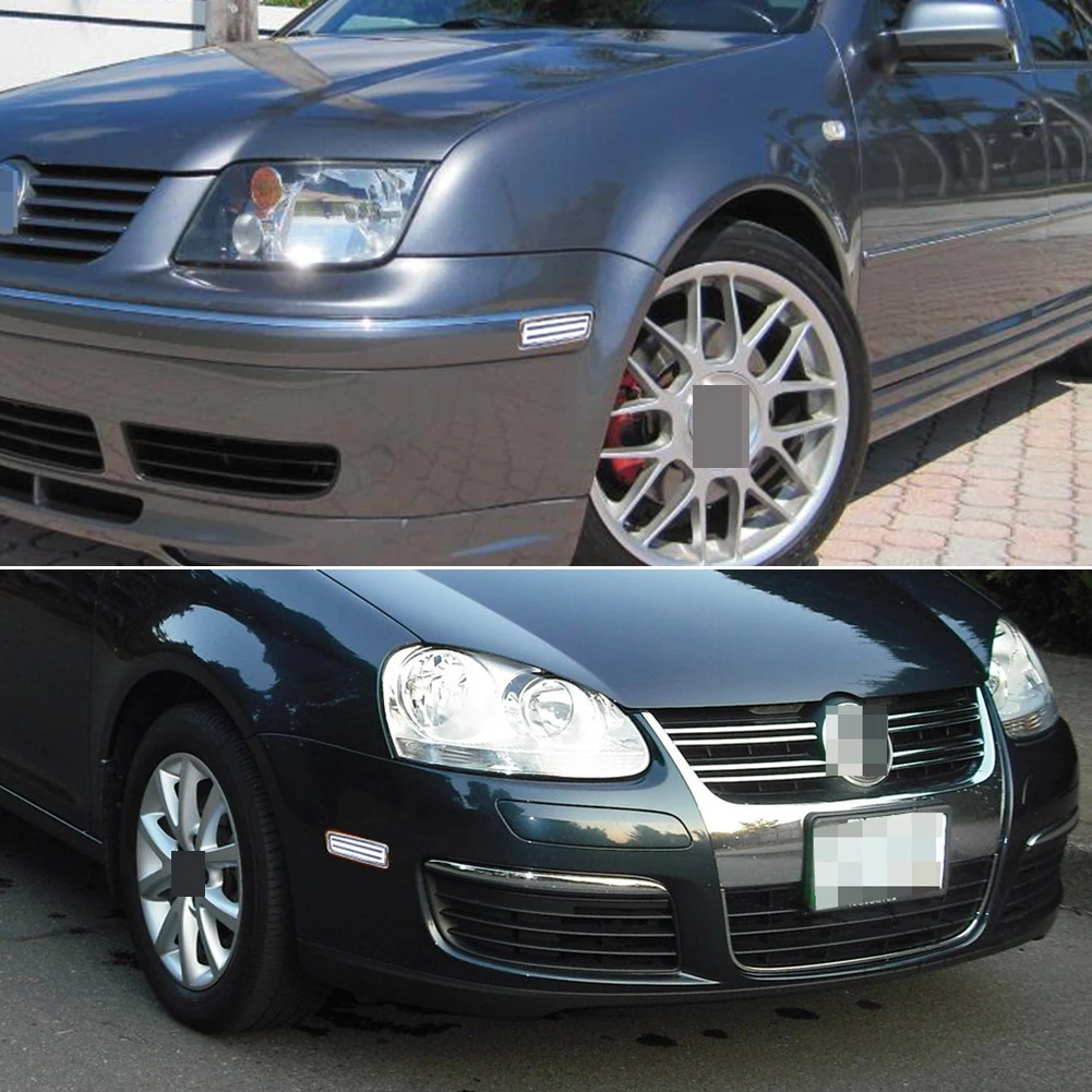 2 uds iJDM LED luz de posición lateral delantera de parachoques para Volkswagen MK5 Golf/GTI Rabbit 2006-2009 Jetta 2005-2010 OEM