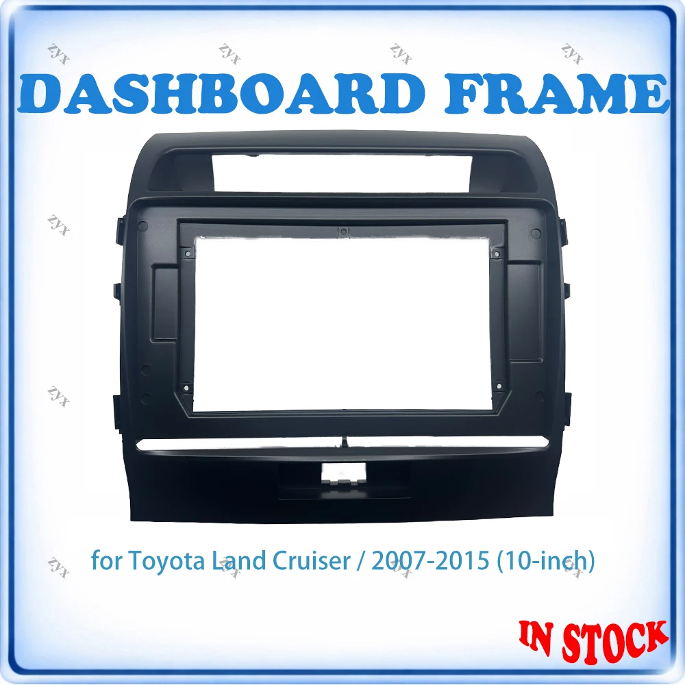 

Car Radio Fascia Frame For Toyota Land Cruiser 2007-2015 10 inch Stereo Wiring Harness Power Cable