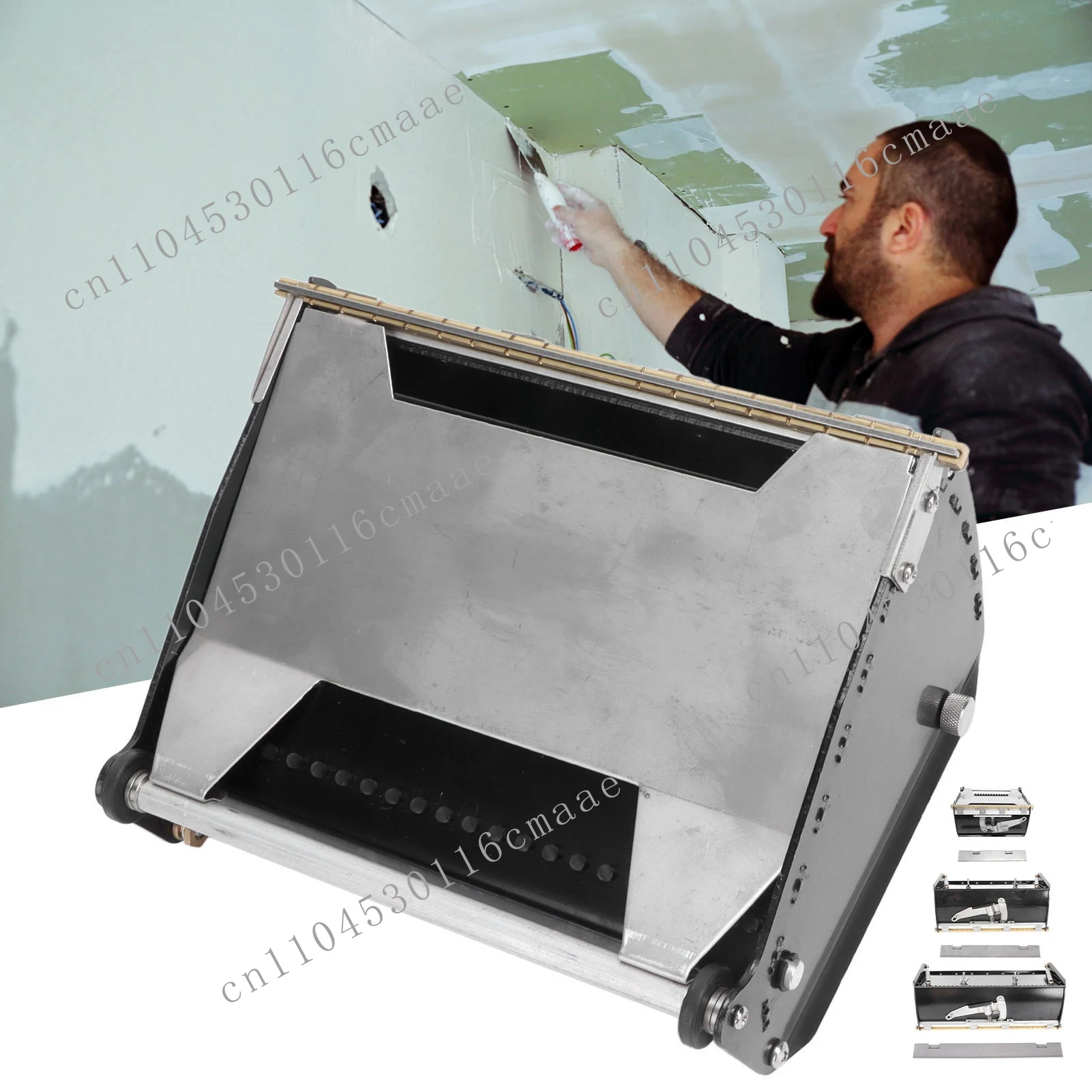 Putty Scraping Box Wall Finishing Tool Wallboard Finishing Box Putty Powder Scraper Wall Plastering and Scraping Flat Box Tool