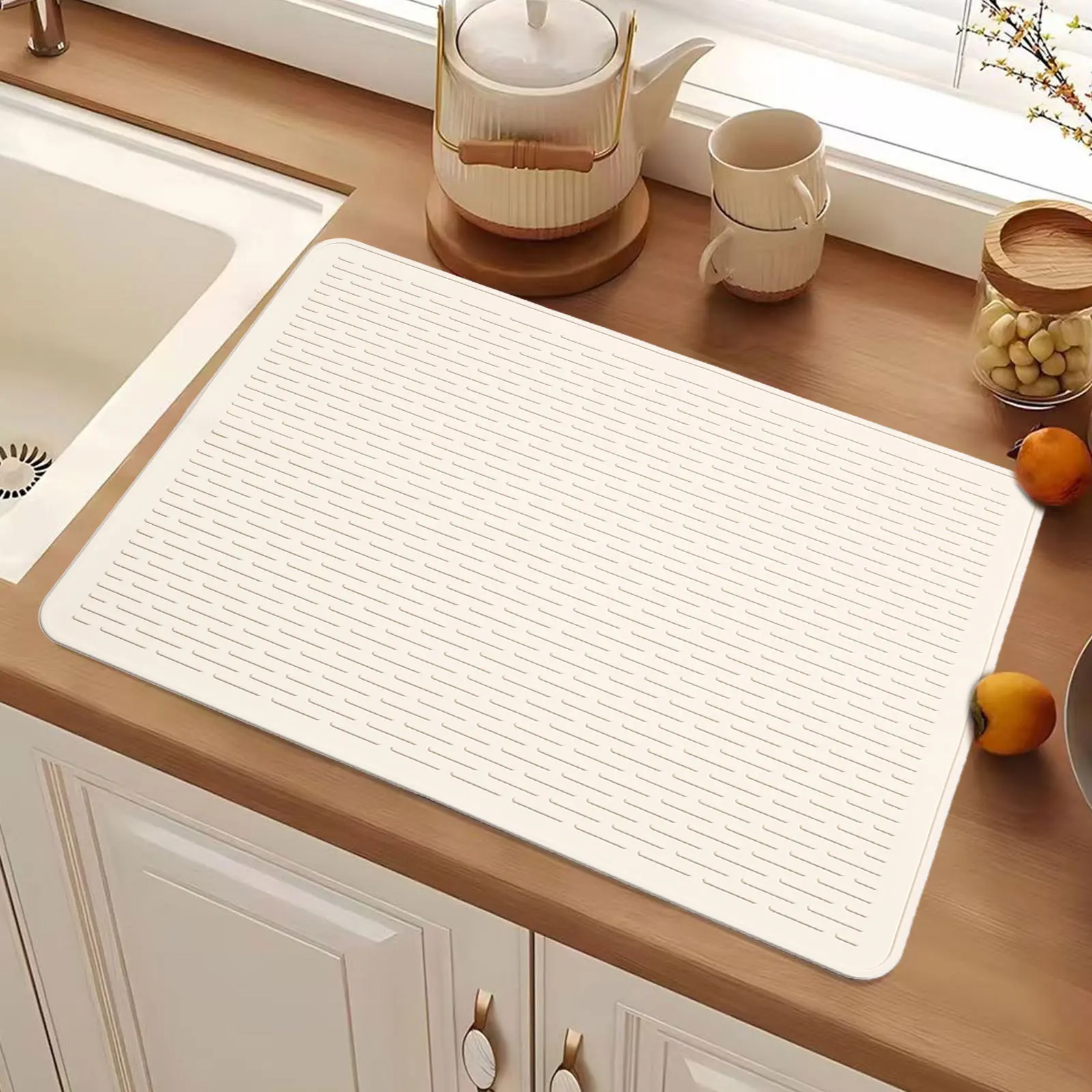 

Silicone Heat Resistant Mat Induction Cooktop Protection Pad Non Slip Kitchen Countertop Stove Cover Coffee Machine Oven Mat