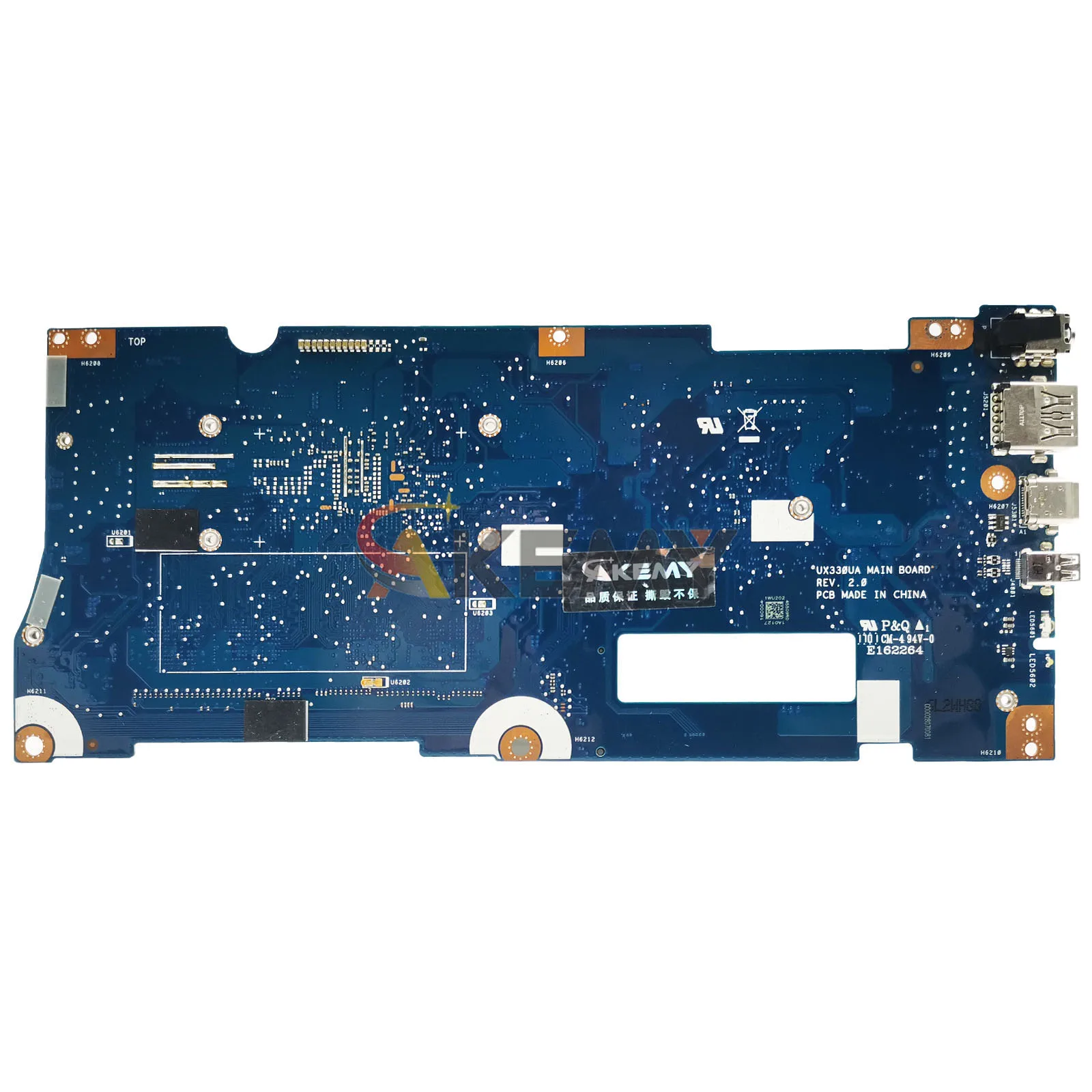 UX330UA Laptop Motherboard W/ I3 I5 I7-6th/7th/8th CPU For ASUS ZenBook UX330U UX330UAK U3000U UX330UAR Mainboard 100% Tests OK