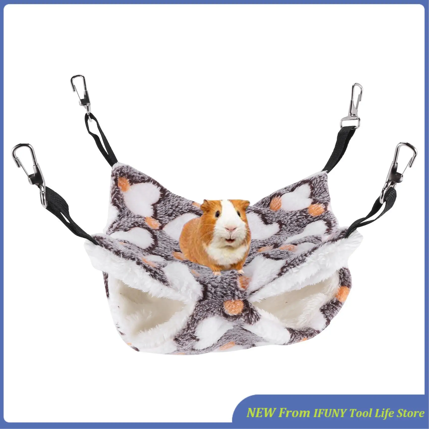 

2 Pieces Guinea Pig Rat Hammock Guinea Pig Hamster Ferret Hanging Hammock Toys Bed For Small Animals Chinchilla New