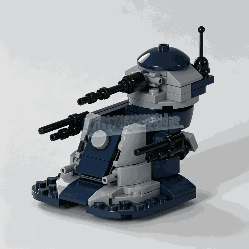 NEW 107PCS Sci Fi Armored Hover Vehicle Building Blocks Futuristic Spacecraft Model DIY Assembly Set Creative Display Gift Toy