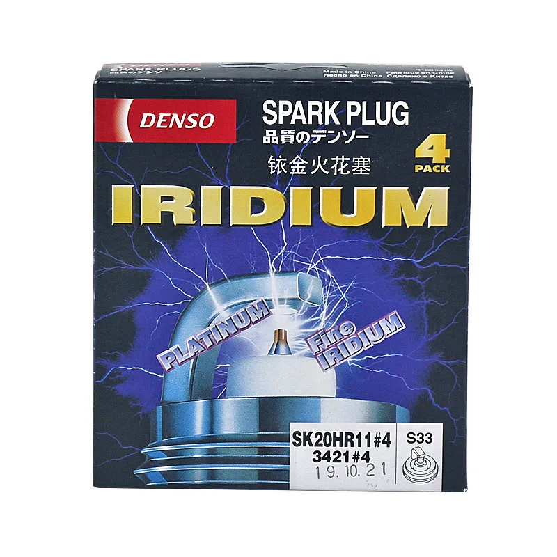 4/6Pcs DENSO Iridium Spark Plug SK20HR11 3421 for TOYOTA HIGHLANDER CAMRY COROLLA HIACE LEXUS ES GS IS LS LX SUZUKI HYUNDAI